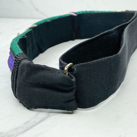 Vintage Ione Rope Mother Pearl Shell Beaded Cinch Belt Medium (M) ✨ - Picture 4 of 12